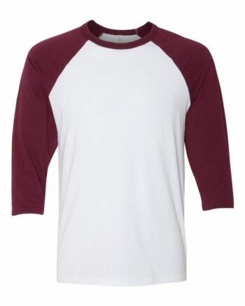 BELLA_+_CANVAS_3200_White-_Maroon_Front_High